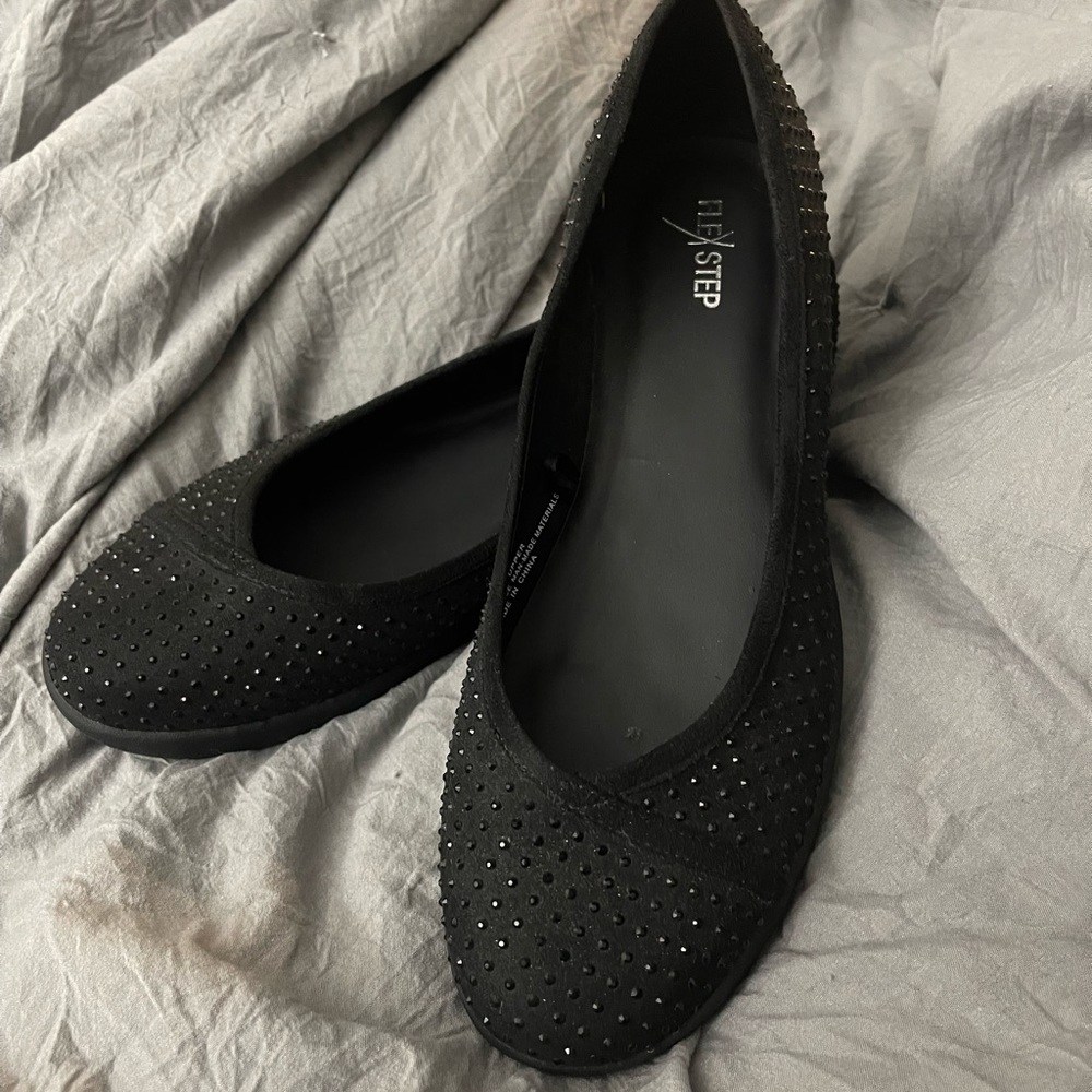 NWOT Flex Step shoes with rhinestones.